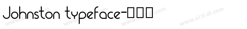 Johnston typeface字体转换